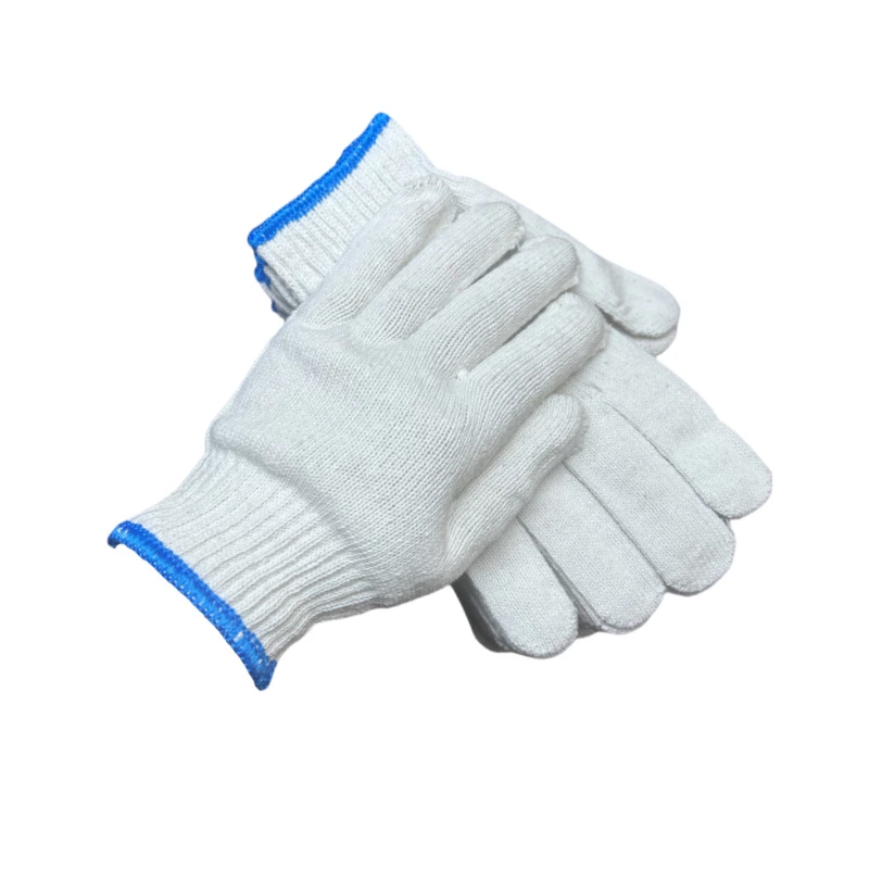 White Knitting Gloves