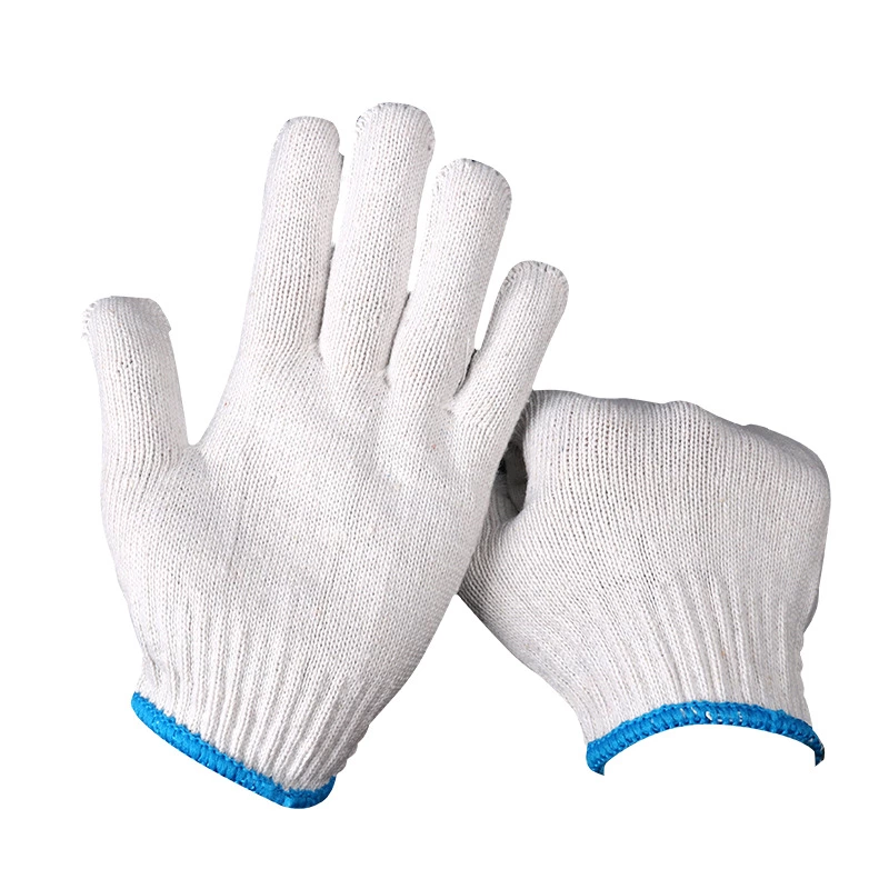 White Knitting Gloves